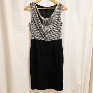 ESPRIT Sleeveless Black, White & Grey Business Dress